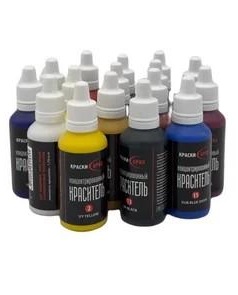 Колер для декоративной краски и штукатурки, набор 16 цветов